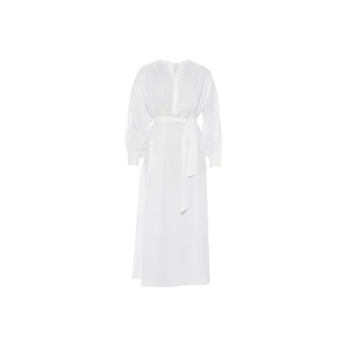 Eres SS24 Длинное платье с длинными рукавами женское белое