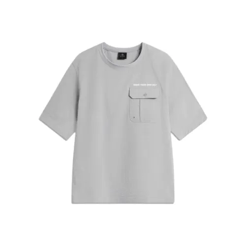 LINING Серый Мужской T-Рубашки