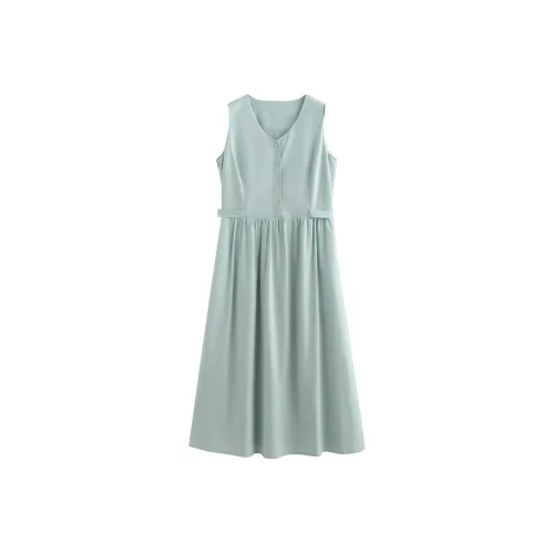 Initial Language Без рукавов Платье Женское