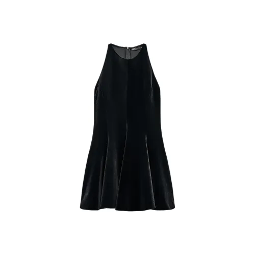 ZARA ZW Series Черное Женское Платье без Рукавов