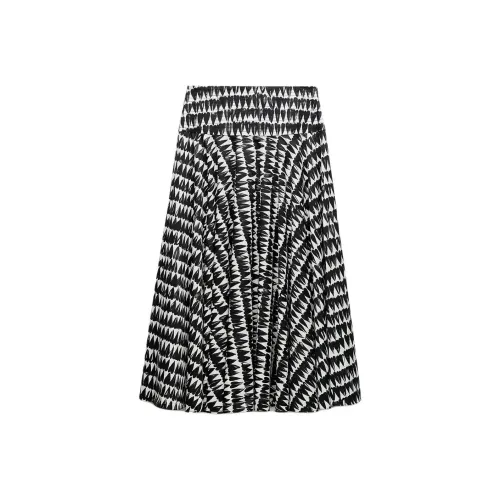 ZARA Морозный белый Женские Повседневные Длинные Юбки