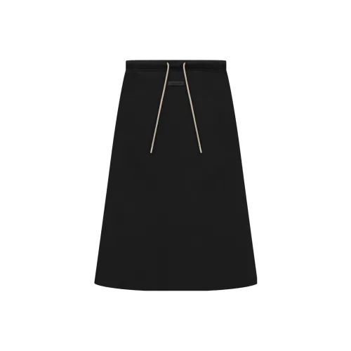 Fear of God Essentials The Black Collection series Глубокий черный Женские Повседневные длинные юбки