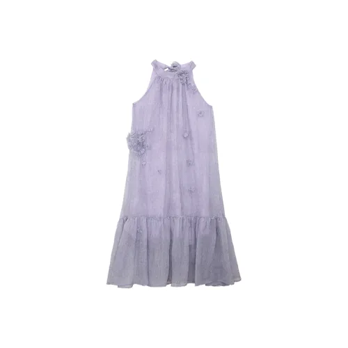 SUNSUNTOWN Без рукавов Платье Женское Гиацинт Фиолетовый