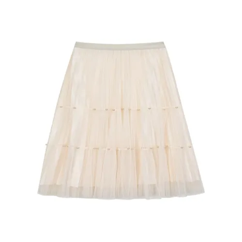 Лето будет после ужина. Повседневная длинная юбка Женская Белая