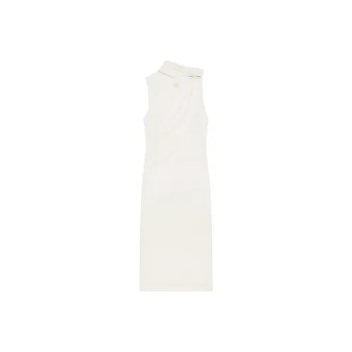 COURREGES SS25 Драпированный Без рукавов Платье Без рукавов Платье Женские Натуральный Бежевый Натуральный Бежевый