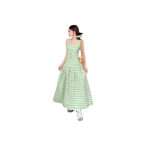 COMMA GIRL Slip Платье Женское Зеленое