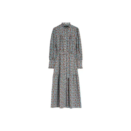 WEEKEND MaxMara Длинное платье с длинными рукавами женское многоцветное