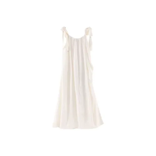 PUREIDOL Без рукавов Платье Женское Абрикосовое