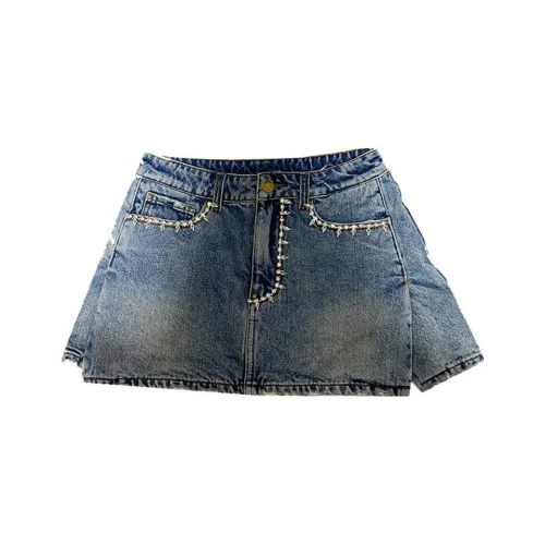 TCH Джинсовые короткие юбки Женские Blue