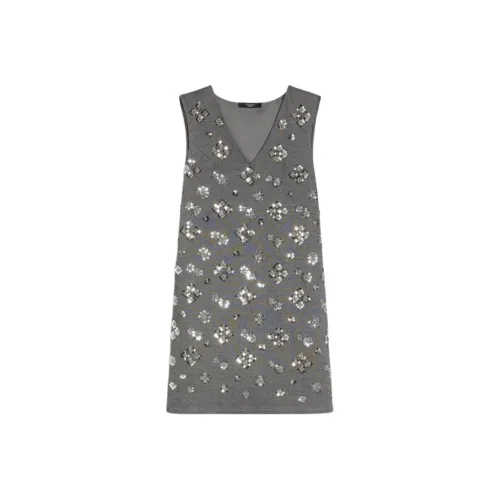 WEEKEND MaxMara Серые Женские Платья без рукавов