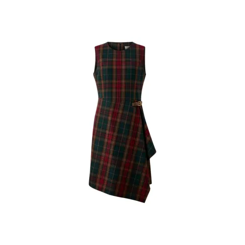 E.land Без рукавов Платье Женское Цветовой блок