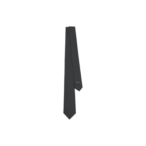 DIOR Silk Silk Ties Men's Black