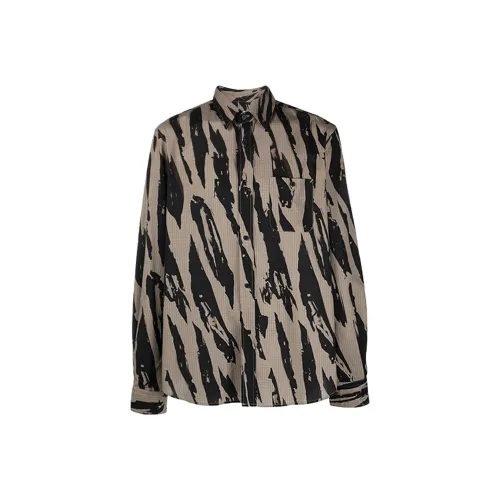 KENZO Коричневые Мужские Рубашки