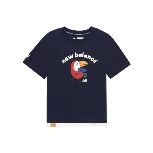 New Balance Темно-синие Kids T-рубашки