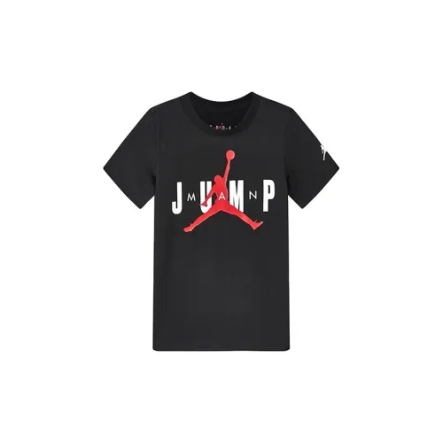 Jordan Air Глубокий Черный Детские Футболки