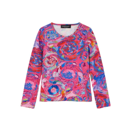 VERSACE T-рубашка FW22 розовая детская