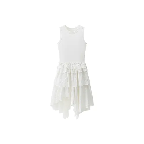SKYA Без рукавов Платье Женское Белое