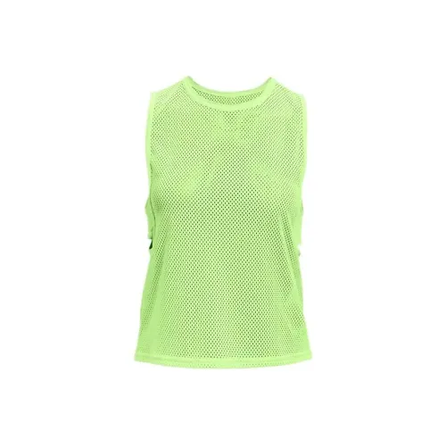 Under Armour HeatGear Зеленые Женские Спортивные Майки Без Рукавов