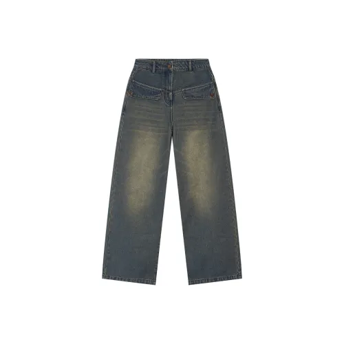 EPTISON WOMAN Джинсы Женские Джинсовый Синий