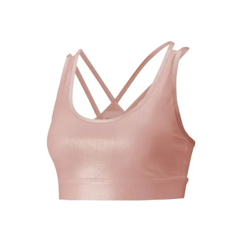 PUMA MID IMPACT Stardust Кристальный Спортивный Бюстгальтер Спортивное Белье Женское Розовый
