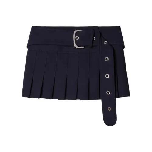 Off Белый Кобальтовый синий Женские Повседневные короткие юбки