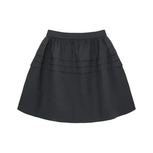 SHUSHUTONG Повседневная длинная юбка женская серая