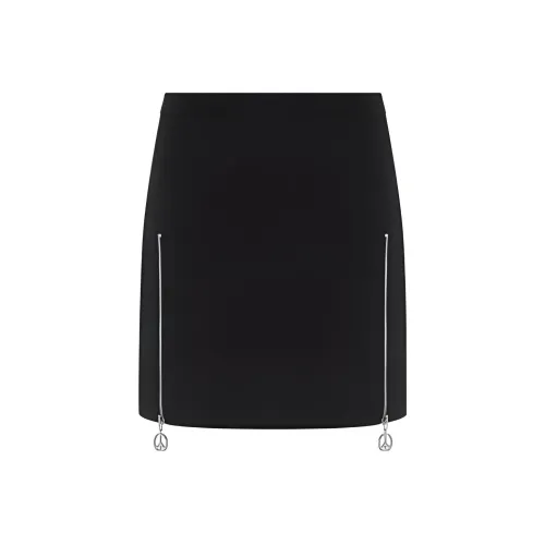 MOSCHINO Черные Женские Повседневные Короткие Юбки