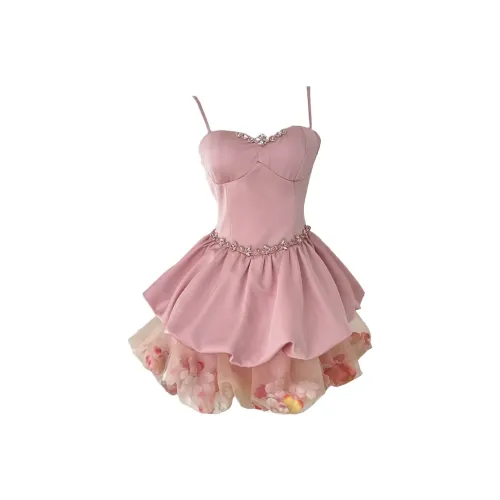 CHARM GLOW Slip Платье Женское Розовое