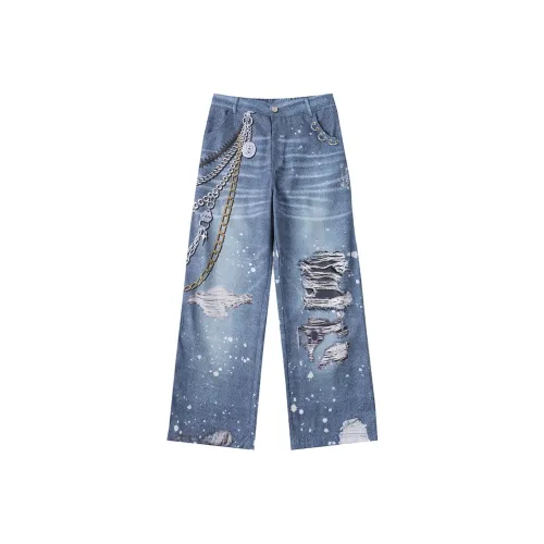 LAMLICKA Синие Унисекс Джинсы