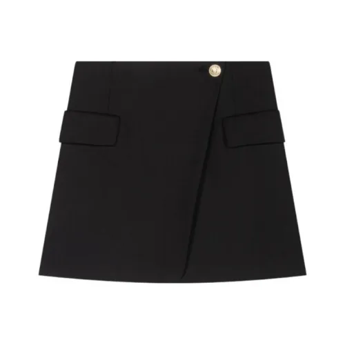 Maje Черные Женские Повседневные Короткие Юбки