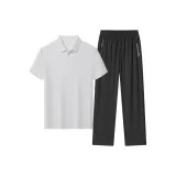 Комплект одежды (Белый топ + Черные штаны)