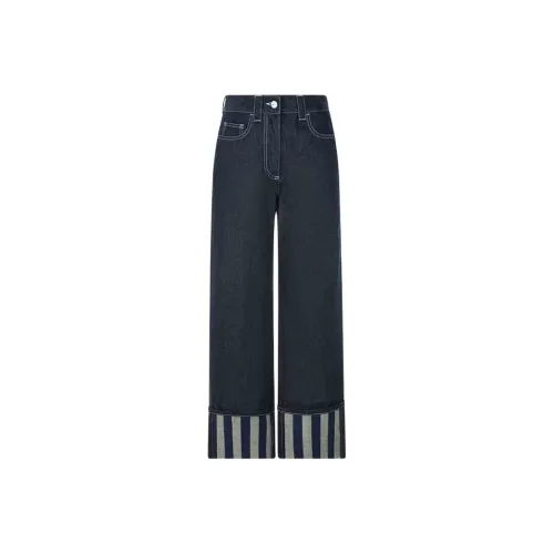 SUNNEI Темно-синие Женские Джинсы