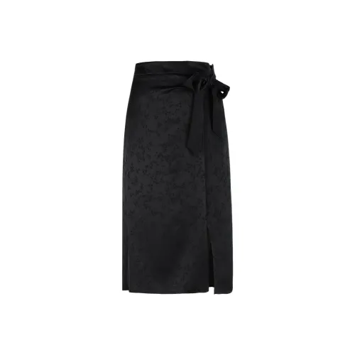 THE SEA LIFE Повседневный длинный юбка женский черный маг