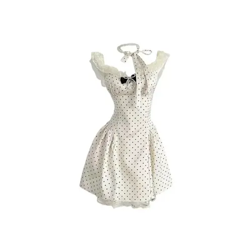 COHX Белые Женские Платья без рукавов