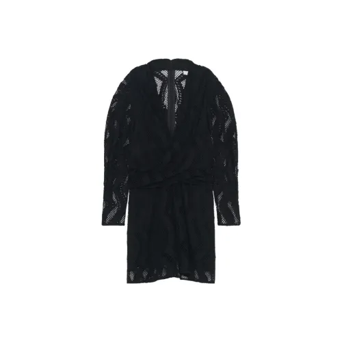 IRO Длинное платье с длинными рукавами женское черное