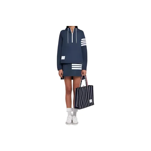 THOM BROWNE Синие Женские Повседневные Короткие Юбки
