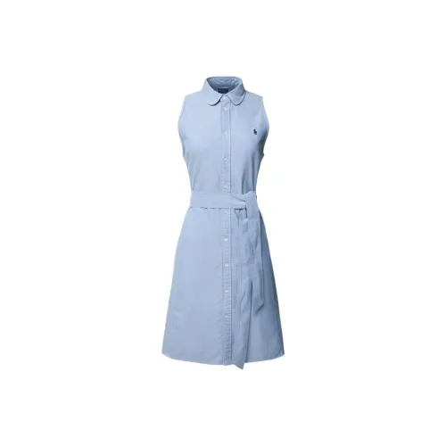 Polo Ralph Lauren Без рукавов Платье Женское Синее