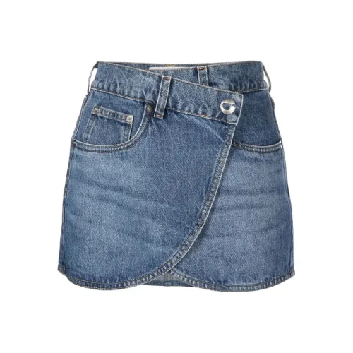 Coperni Светло-синие Женские Джинсовые Короткие Юбки