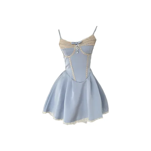 AURORA MUSE Slip Платье Женское Синее