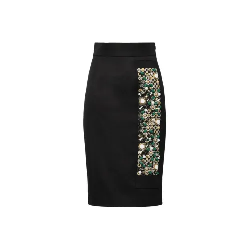 PRADA Черные Женские Повседневные Длинные Юбки