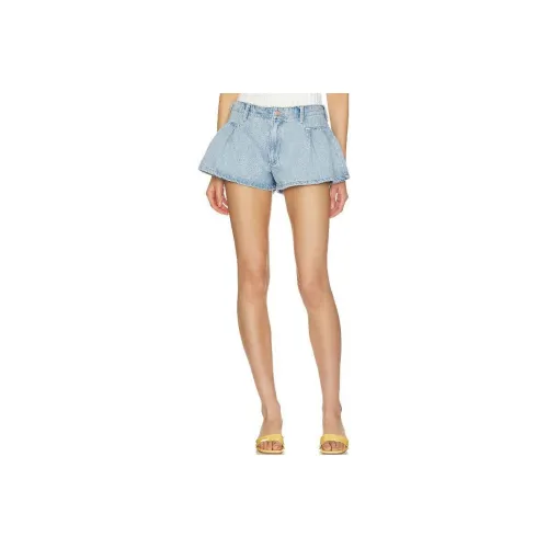 FREE PEOPLE Джинсовые шорты Женские Blue