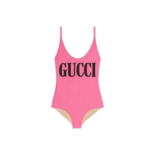 GUCCI Неоновый розовый Женские ван-пис купальники