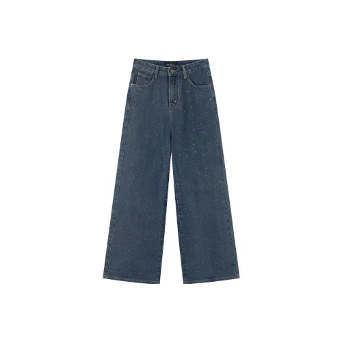 NINA RAISE Синие Женские Джинсы