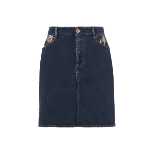 SEE BY CHLOE Синие Женские Джинсовые Короткие Юбки