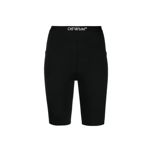 Off Белый черный Женские спортивные шорты