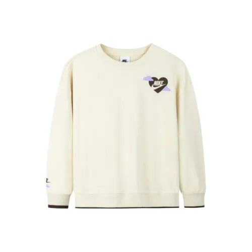 Толстовка Nike Молочно-белая для детей 3-7 лет