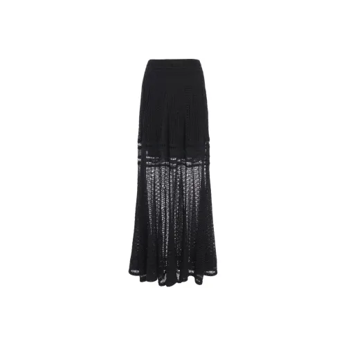 Chloe Повседневный Длинный Юбка Женская Черная