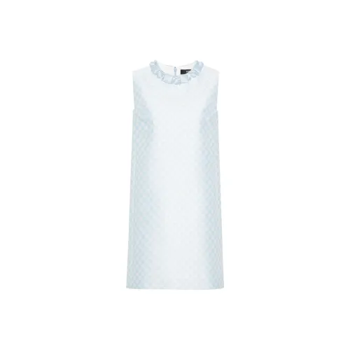 FANSIZHE Без рукавов Платье Женское Светло-Синий