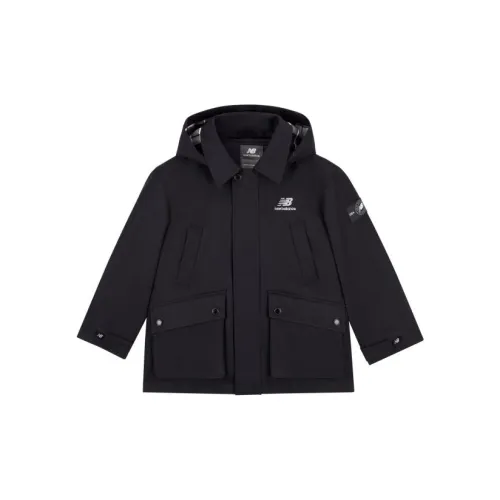 New Balance Черные Детские Утеплённые Куртки