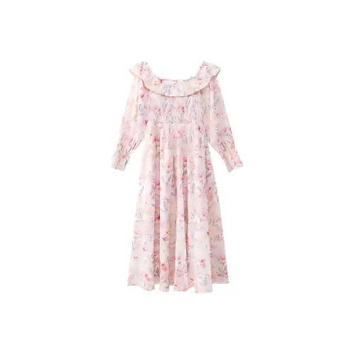 KEAB Длинное платье с длинными рукавами женское цвет на изображении